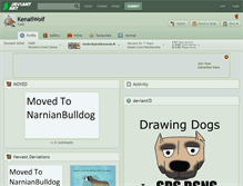 Tablet Screenshot of kenaiiwolf.deviantart.com