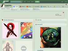 Tablet Screenshot of myanima.deviantart.com