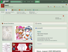 Tablet Screenshot of hsm2.deviantart.com