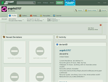 Tablet Screenshot of angelic0707.deviantart.com