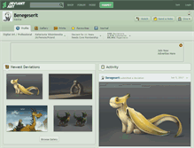 Tablet Screenshot of benegeserit.deviantart.com