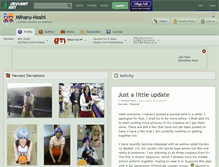 Tablet Screenshot of miharu-hoshi.deviantart.com