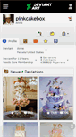 Mobile Screenshot of pinkcakebox.deviantart.com