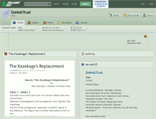 Tablet Screenshot of donotttrust.deviantart.com