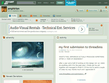 Tablet Screenshot of amphirion.deviantart.com