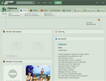 Tablet Screenshot of fafnir44.deviantart.com