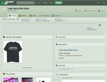 Tablet Screenshot of i-am-zero-the-hero.deviantart.com