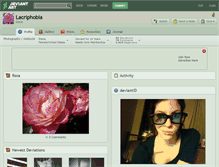 Tablet Screenshot of lacriphobia.deviantart.com