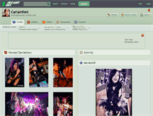 Tablet Screenshot of carlainfekt.deviantart.com