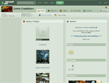 Tablet Screenshot of comic-creations.deviantart.com