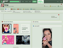 Tablet Screenshot of morgy.deviantart.com