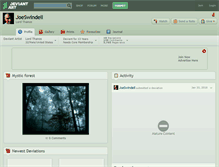 Tablet Screenshot of joeswindell.deviantart.com