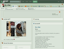 Tablet Screenshot of ita--chan.deviantart.com