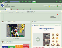 Tablet Screenshot of healix.deviantart.com
