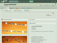 Tablet Screenshot of curious-bead-keeper.deviantart.com
