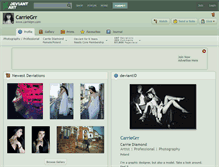 Tablet Screenshot of carriegrr.deviantart.com