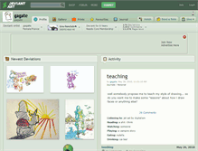 Tablet Screenshot of gagate.deviantart.com