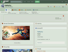 Tablet Screenshot of haileyivy.deviantart.com