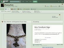 Tablet Screenshot of phoenyxfyre.deviantart.com
