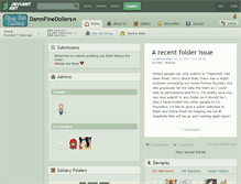 Tablet Screenshot of damnfinedollers.deviantart.com