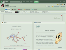 Tablet Screenshot of mudzi.deviantart.com