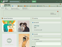 Tablet Screenshot of pilot-star.deviantart.com