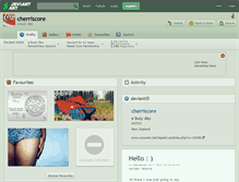 Tablet Screenshot of cherriscore.deviantart.com