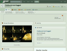 Tablet Screenshot of citybound-and-gagged.deviantart.com