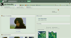 Desktop Screenshot of cute-sleepwalker.deviantart.com