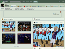Tablet Screenshot of datton.deviantart.com