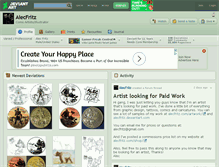 Tablet Screenshot of alecfritz.deviantart.com