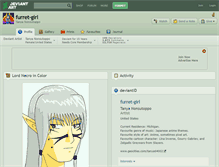 Tablet Screenshot of furret-girl.deviantart.com