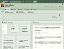 Tablet Screenshot of estheradastra.deviantart.com