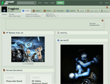 Tablet Screenshot of fragghost.deviantart.com