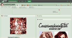 Desktop Screenshot of causeimashiningstar.deviantart.com