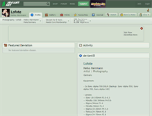Tablet Screenshot of lofote.deviantart.com