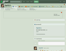 Tablet Screenshot of hachii-g.deviantart.com