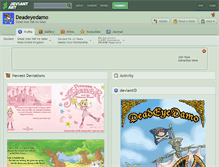 Tablet Screenshot of deadeyedamo.deviantart.com