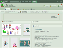 Tablet Screenshot of j-the-genius.deviantart.com