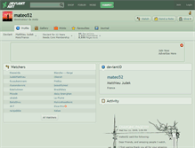 Tablet Screenshot of mateo52.deviantart.com