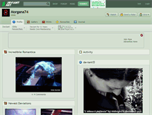 Tablet Screenshot of morgana74.deviantart.com
