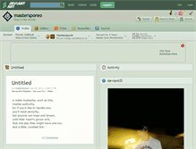 Tablet Screenshot of mastersporeo.deviantart.com