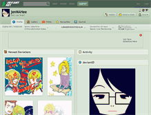 Tablet Screenshot of jennahee.deviantart.com