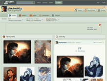 Tablet Screenshot of phantomkizz.deviantart.com