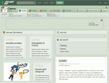 Tablet Screenshot of clanna.deviantart.com