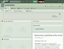 Tablet Screenshot of lorelai-oksana.deviantart.com