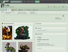 Tablet Screenshot of f1983.deviantart.com