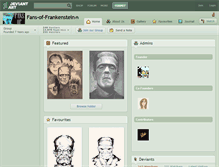 Tablet Screenshot of fans-of-frankenstein.deviantart.com