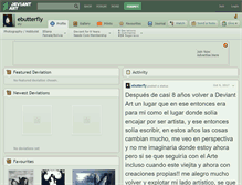 Tablet Screenshot of ebutterfly.deviantart.com