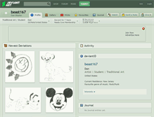 Tablet Screenshot of beast167.deviantart.com